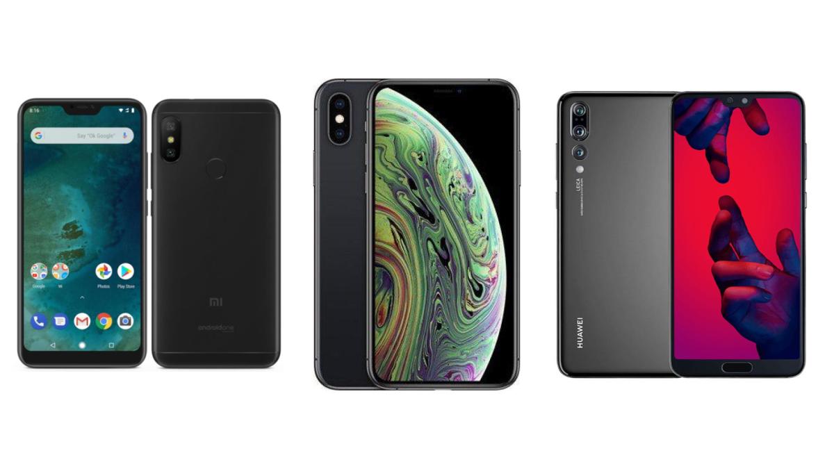 xiaomi mi a2 lite, iphone XS et Huawei P20 Pro xiaomi mi a2 lite, iphone XS et Huawei P20 Pro