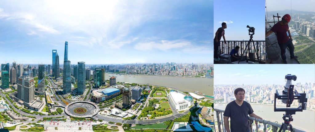 Making-of photo Shanghai de 195 gigapixels // Source : Facebook BillionPixel Making-of photo Shanghai de 195 gigapixels // Source : Facebook BillionPixel