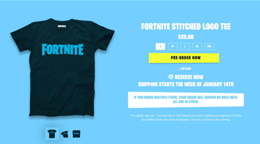 fefef // Source : Epic Games, capture d'écran du Retail Row le 21/12 fefef // Source : Epic Games, capture d'écran du Retail Row le 21/12