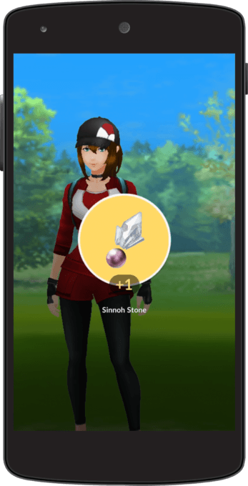 Niantic incite les joueurs à se battre en leur offrant poussière et pierre de sinnoh, des objets rares et utiles pour les évolutions. // Source : Niantic Niantic incite les joueurs à se battre en leur offrant poussière et pierre de sinnoh, des objets rares et utiles pour les évolutions. // Source : Niantic