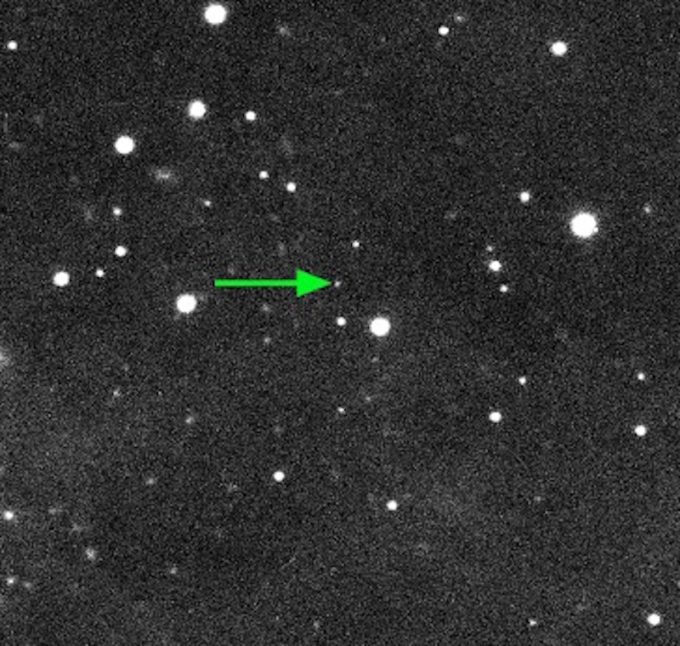 Cette photo de 2018 VG18 a été prise à l'aide du télescope japonais Subaru, à Hawaii. // Source : Scott S. Sheppard/David Tholen. Cette photo de 2018 VG18 a été prise à l'aide du télescope japonais Subaru, à Hawaii. // Source : Scott S. Sheppard/David Tholen.