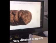 Capture d'écran d'une vidéo postée sur Facebook. On y voit l'image problématique en question. // Source : Capture d'écran Facebook