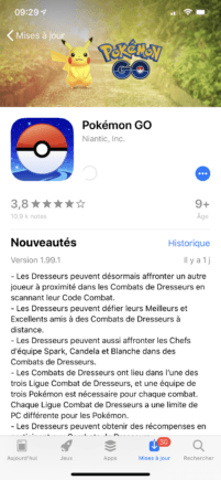 Pokémon Go, les combats sont dispo // Source : Numerama Pokémon Go, les combats sont dispo // Source : Numerama