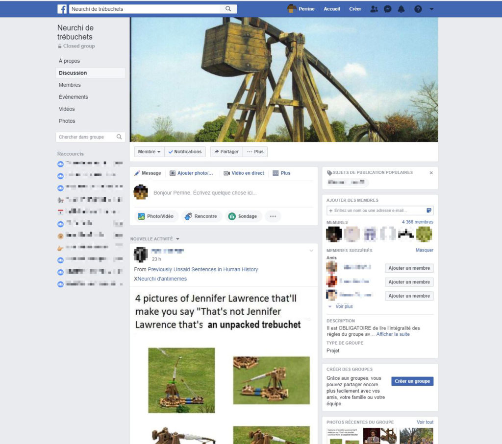 Une capture d'écran du groupe Facebook. // Source : Capture d'écran Facebook / Numerama Une capture d'écran du groupe Facebook. // Source : Capture d'écran Facebook / Numerama