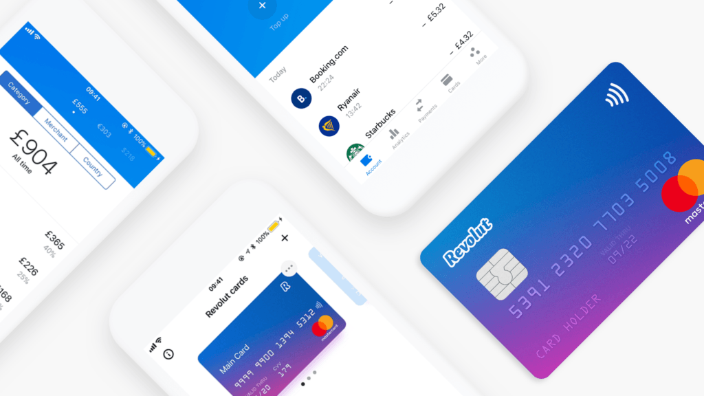 La banque anglaise mobile Revolut. // Source : Revolut La banque anglaise mobile Revolut. // Source : Revolut