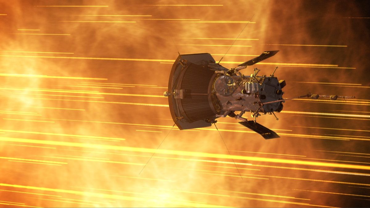 La sonde solaire Parker. // Source : NASA La sonde solaire Parker. // Source : NASA