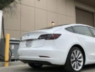 Tesla Model 3, arrière // Source : Nicolas Valeano pour Numerama