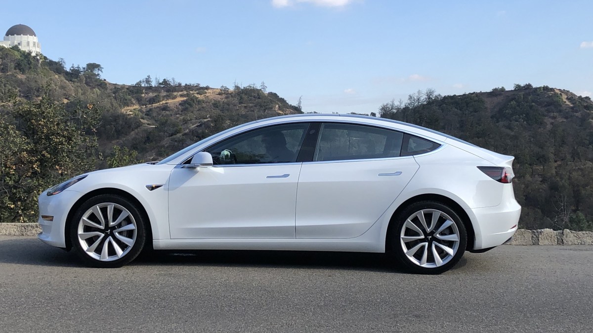 Tesla Model 3 // Source : Nicolas Valeano pour Numerama Tesla Model 3 // Source : Nicolas Valeano pour Numerama