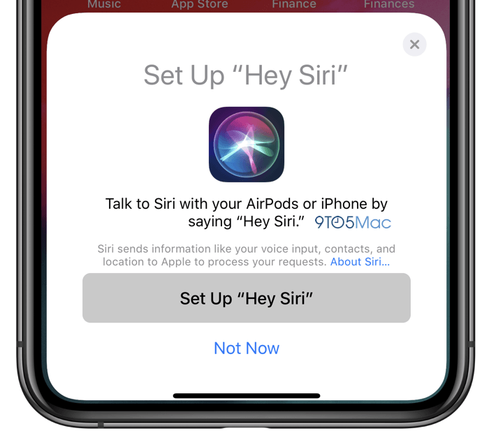 Configuration 'Dis Siri' sur AirPods  // Source : 9To5Mac