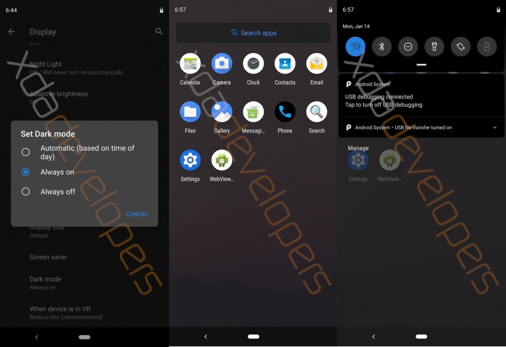 android Q leaks android Q leaks