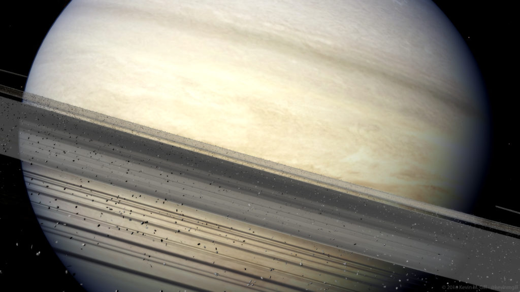 Les anneaux de Saturne. // Source : Flickr/CC/Kevin Gill Les anneaux de Saturne. // Source : Flickr/CC/Kevin Gill