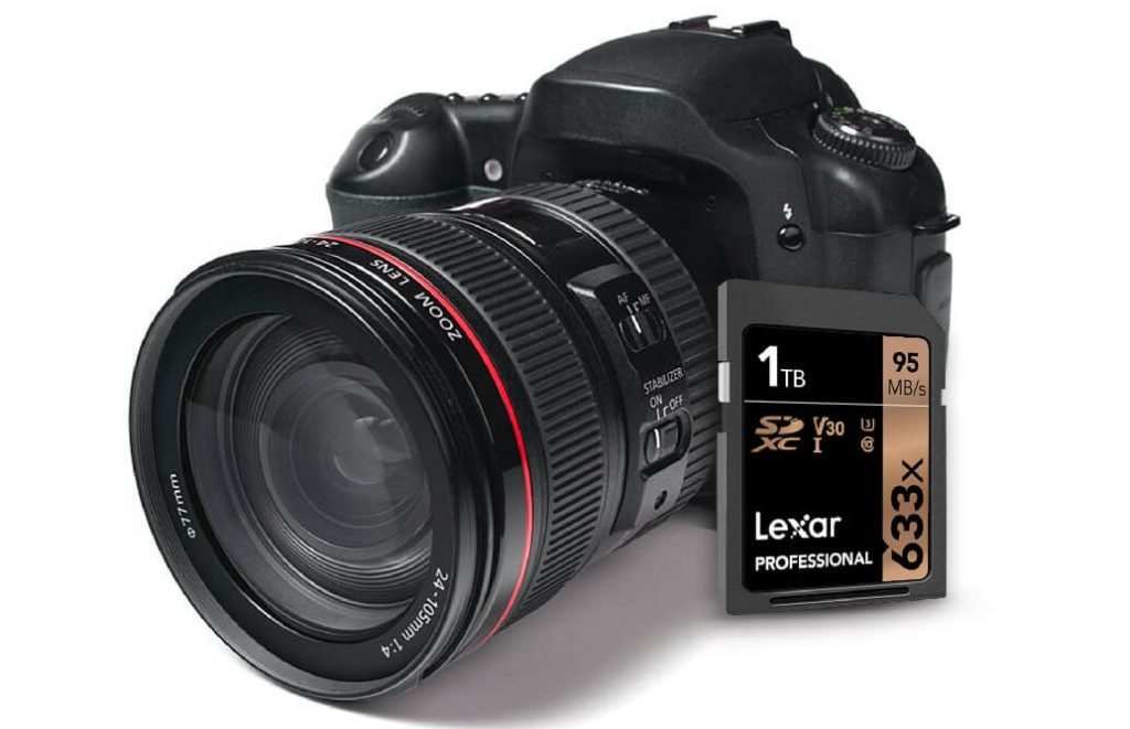 La carte SDXC 1 To // Source : Lexar La carte SDXC 1 To // Source : Lexar