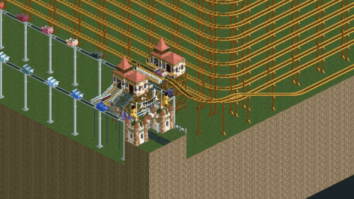 Roller Coaster Tycoon 2 // Source : Capture YouTube Marcel Vos Roller Coaster Tycoon 2 // Source : Capture YouTube Marcel Vos