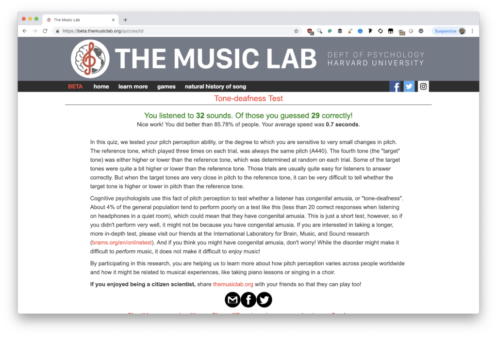 Music Lab // Source : Capture d'écran par Numerama Music Lab // Source : Capture d'écran par Numerama