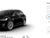 Configurateur Model X US // Source : Tesla