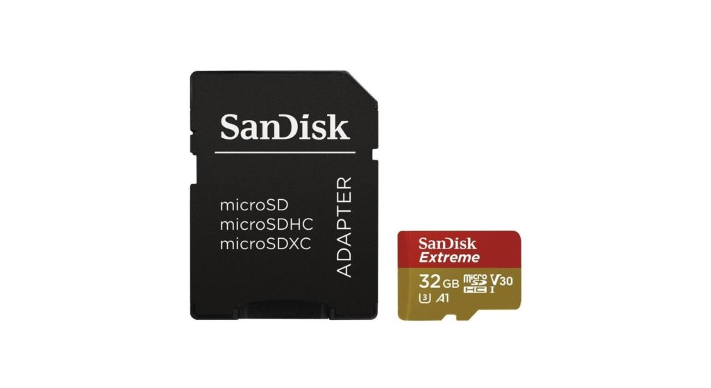 carte micro SD SanDisk 32 Go + adaptateur SD carte micro SD SanDisk 32 Go + adaptateur SD