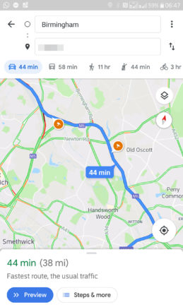 Google Maps radar Google Maps radar