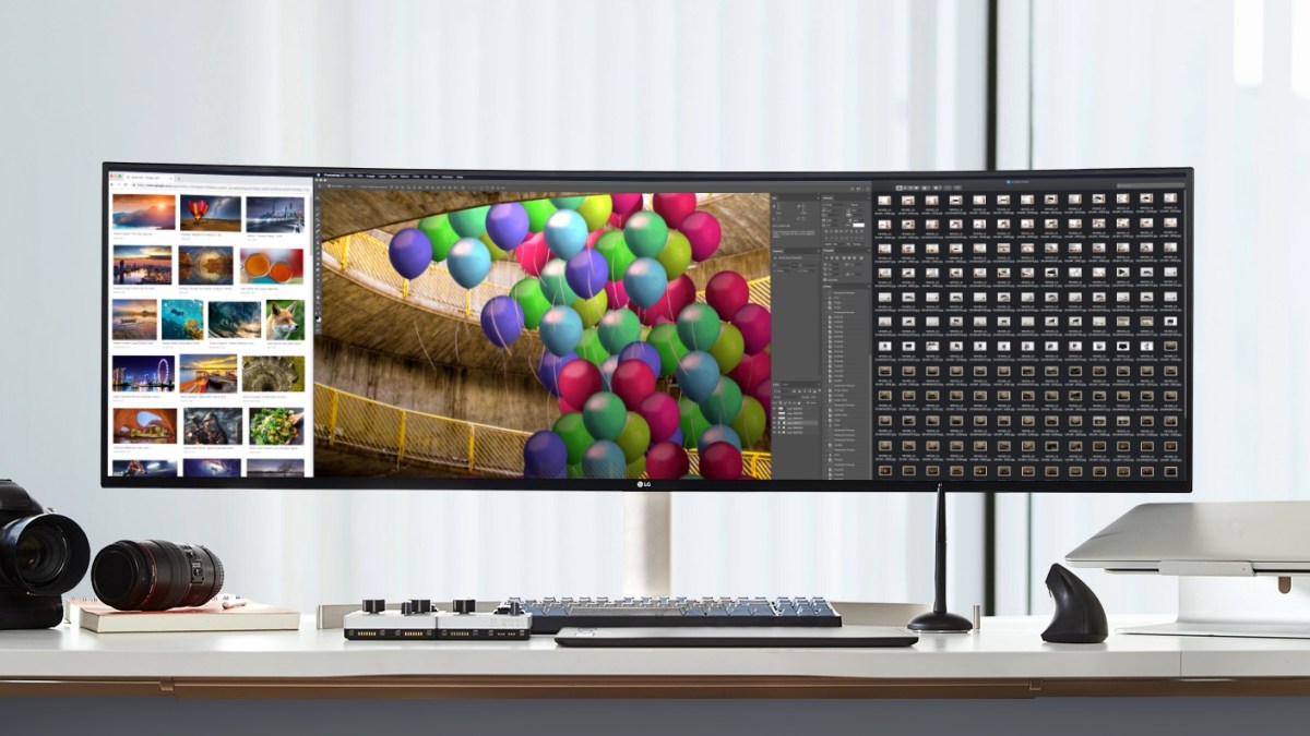 Moniteur 49 pouces ultra wide LG // Source : LG Moniteur 49 pouces ultra wide LG // Source : LG