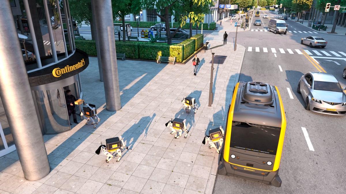 Robots livreurs par Continental // Source : Continental Robots livreurs par Continental // Source : Continental