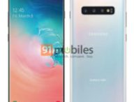Leak Samsung Galaxy S10+ // Source : 91Mobiles