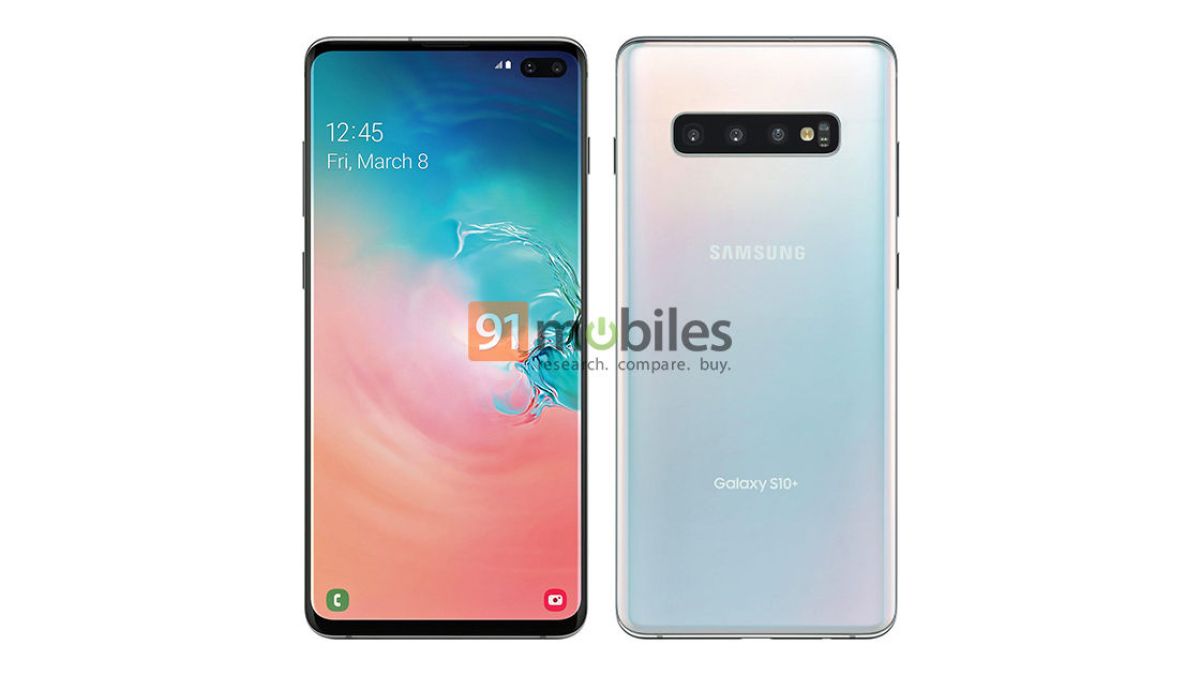 Leak Samsung Galaxy S10+ // Source : 91Mobiles Leak Samsung Galaxy S10+ // Source : 91Mobiles