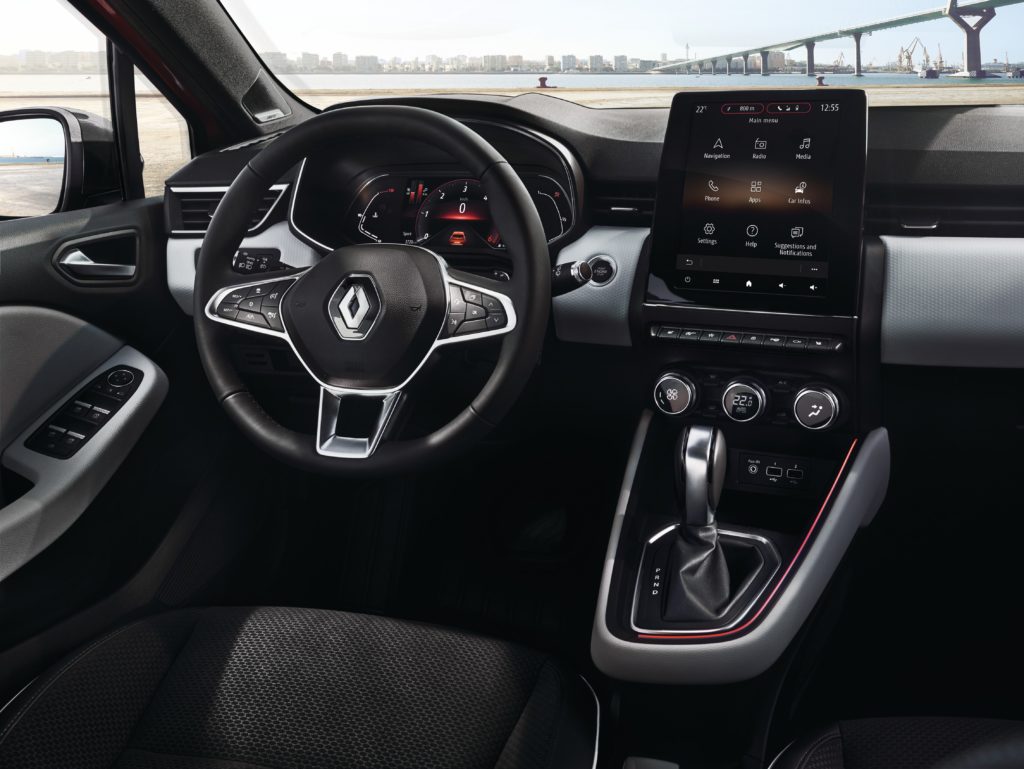 Habitacle Renault Clio V // Source : Renault Habitacle Renault Clio V // Source : Renault