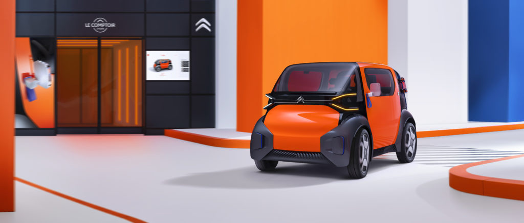 La Citroën Ami One Concept : une voiture ultra-compact et électrique // Source : Citroën La Citroën Ami One Concept : une voiture ultra-compact et électrique // Source : Citroën