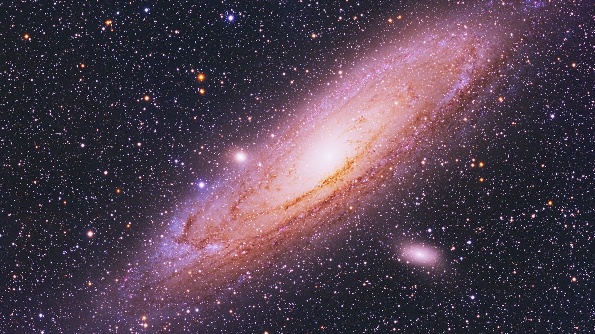 La galaxie d'Andromède. // Source : Flickr/CC/Kees Scherer (photo recadrée) La galaxie d'Andromède. // Source : Flickr/CC/Kees Scherer (photo recadrée)