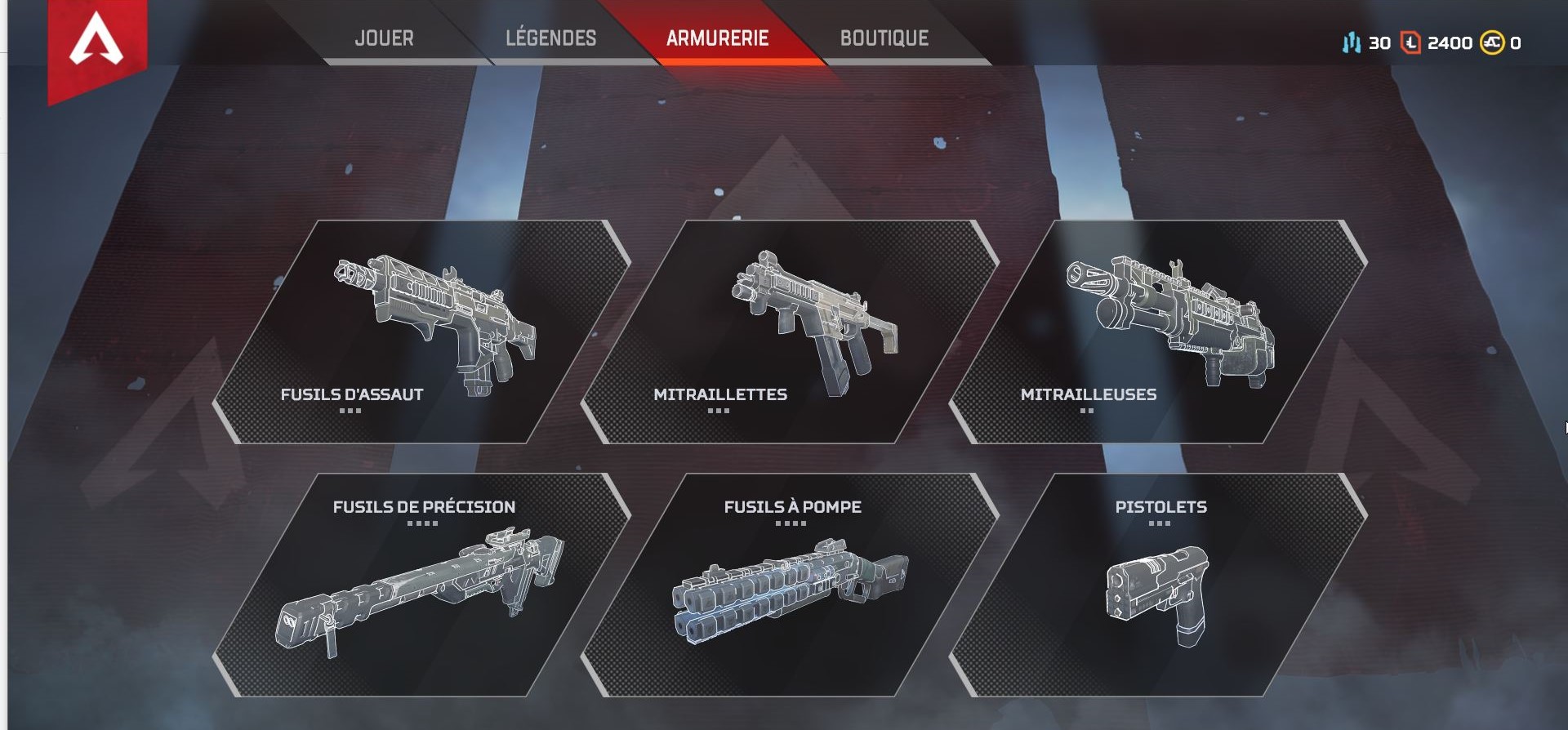 Quelle sera votre arme de prédilection ? // Source : Apex Legends