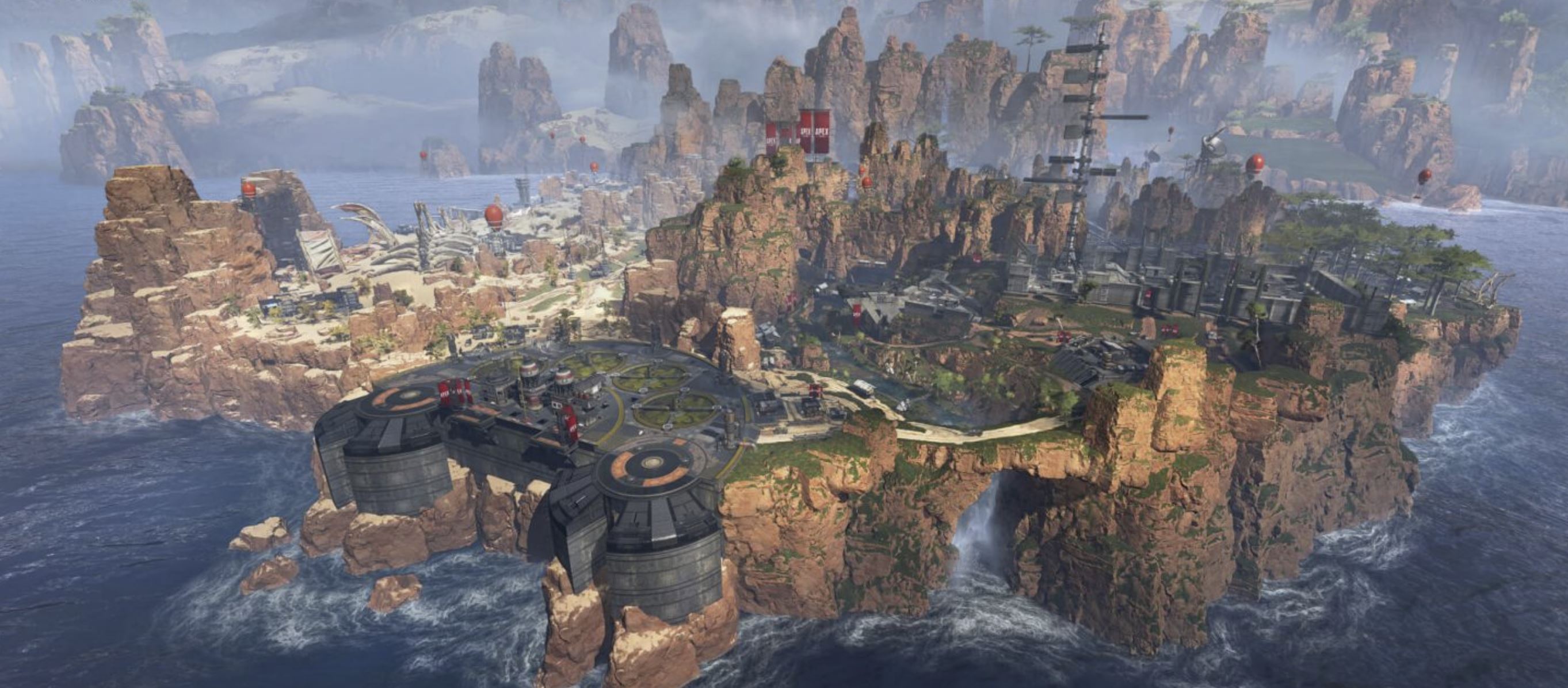 L'île sur laquelle s'affronte 60 « légendes » // Source : Apex Legends