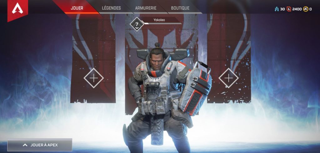 En haut à droite, les trois monnaies du jeu. // Source : Apex Legends En haut à droite, les trois monnaies du jeu. // Source : Apex Legends