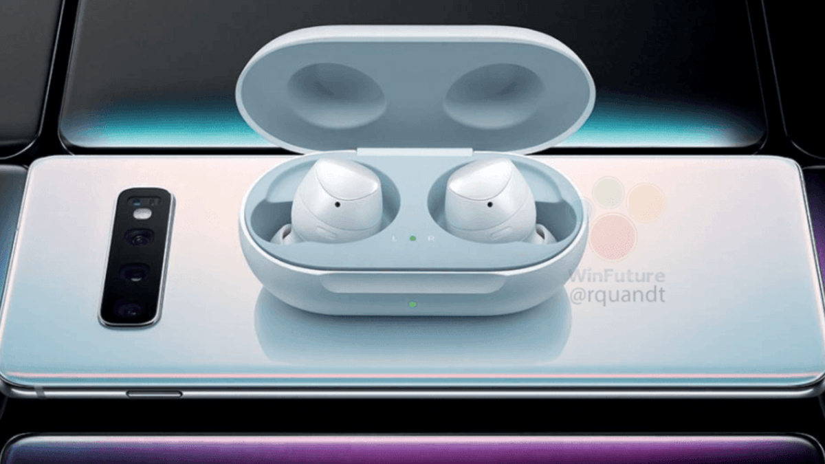 L'image de promotion des Samsung Galaxy Buds // Source : WinFuture L'image de promotion des Samsung Galaxy Buds // Source : WinFuture