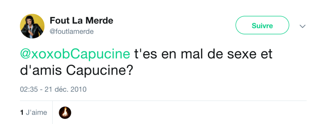 Un compte anonyme // Source : Capture d'écran / Numerama Un compte anonyme // Source : Capture d'écran / Numerama