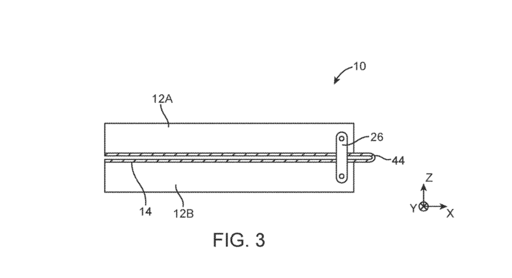 Apple smartphone pliable // Source : USPTO Apple smartphone pliable // Source : USPTO