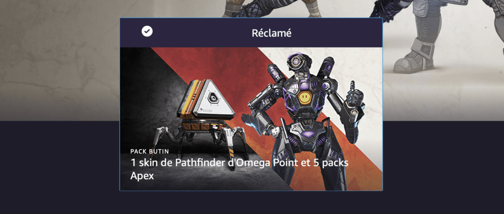 Apex Legends x Twitch Prime // Source : Capture d'écran Apex Legends x Twitch Prime // Source : Capture d'écran