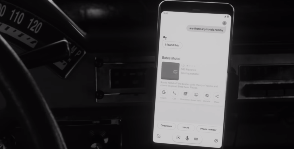 Si Google Assistant avait été dans Bates Motel // Source : YouTube/Google Si Google Assistant avait été dans Bates Motel // Source : YouTube/Google