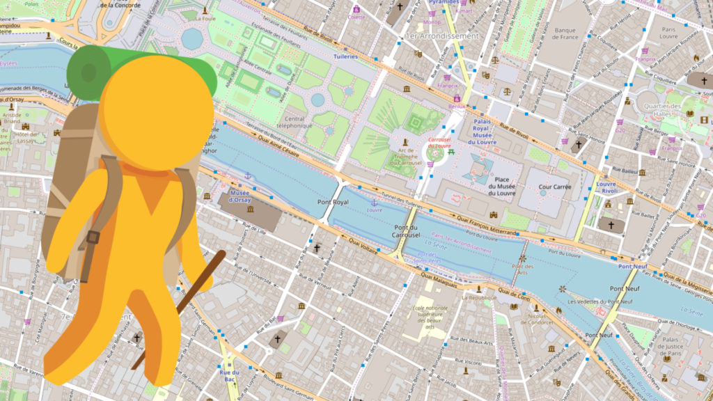 OpenStreetMap, à Paris. // Source : Montage Numerama / Open Street Map OpenStreetMap, à Paris. // Source : Montage Numerama / Open Street Map