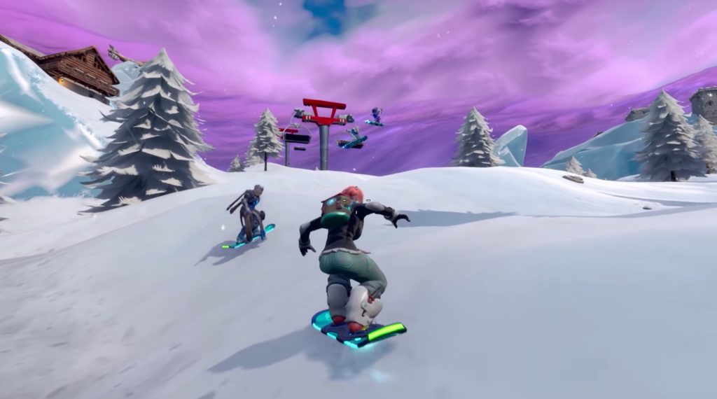 Capture d'écran du driftboard dans Fortnite // Source : YouTube/Fortnite Capture d'écran du driftboard dans Fortnite // Source : YouTube/Fortnite