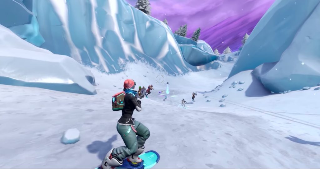 Capture d'écran du driftboard dans Fortnite // Source : YouTube/Fortnite Capture d'écran du driftboard dans Fortnite // Source : YouTube/Fortnite