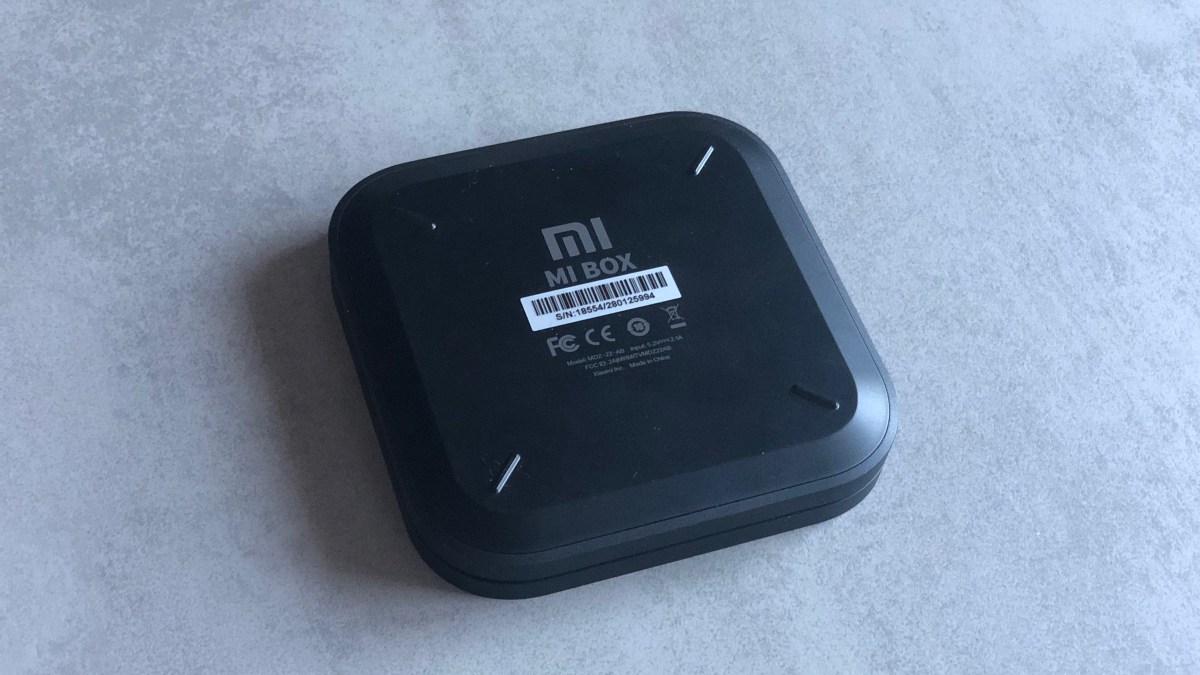 Xiaomi Mi Box S (dos) // Source : Numerama Xiaomi Mi Box S (dos) // Source : Numerama