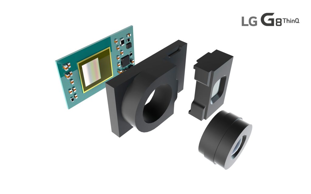 Le capteur ToF REAL3 du LG G8 ThinQ // Source : LG Le capteur ToF REAL3 du LG G8 ThinQ // Source : LG