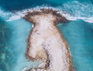 L'océan pourrait devenir encore plus bleu avec le réchauffement climatique. // Source : GoodFreePhotos (photo recadrée)