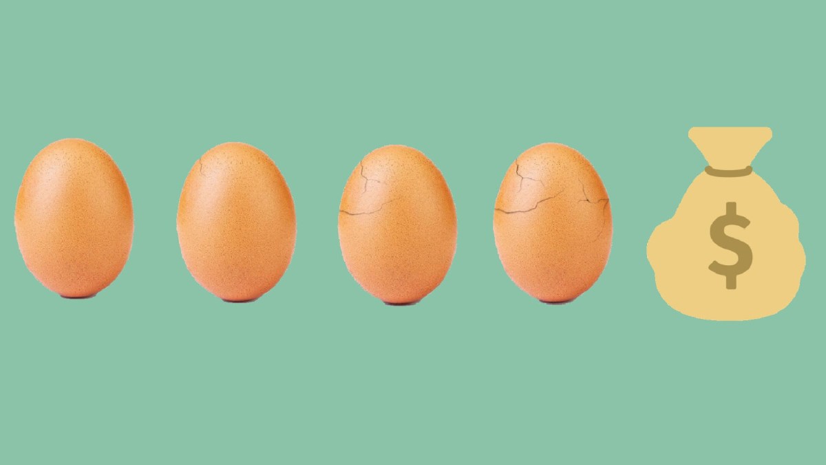 Des œufs peuvent rapporter gros sur Instagram // Source : Montage Numerama / world_record_egg Des œufs peuvent rapporter gros sur Instagram // Source : Montage Numerama / world_record_egg
