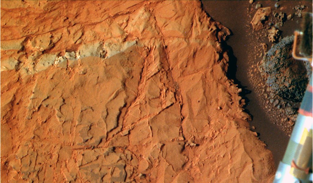 Une photo prise par Opportunity sur Mars. // Source : Flickr/CC/2di7 & titanio44 (photo recadrée) Une photo prise par Opportunity sur Mars. // Source : Flickr/CC/2di7 & titanio44 (photo recadrée)