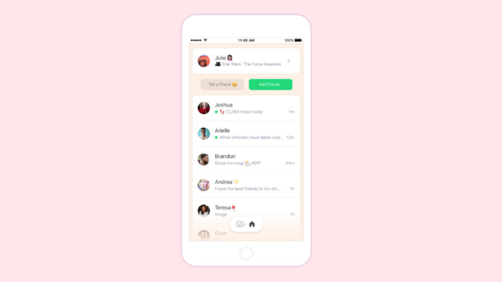 L'application Peach. // Source : Peach L'application Peach. // Source : Peach