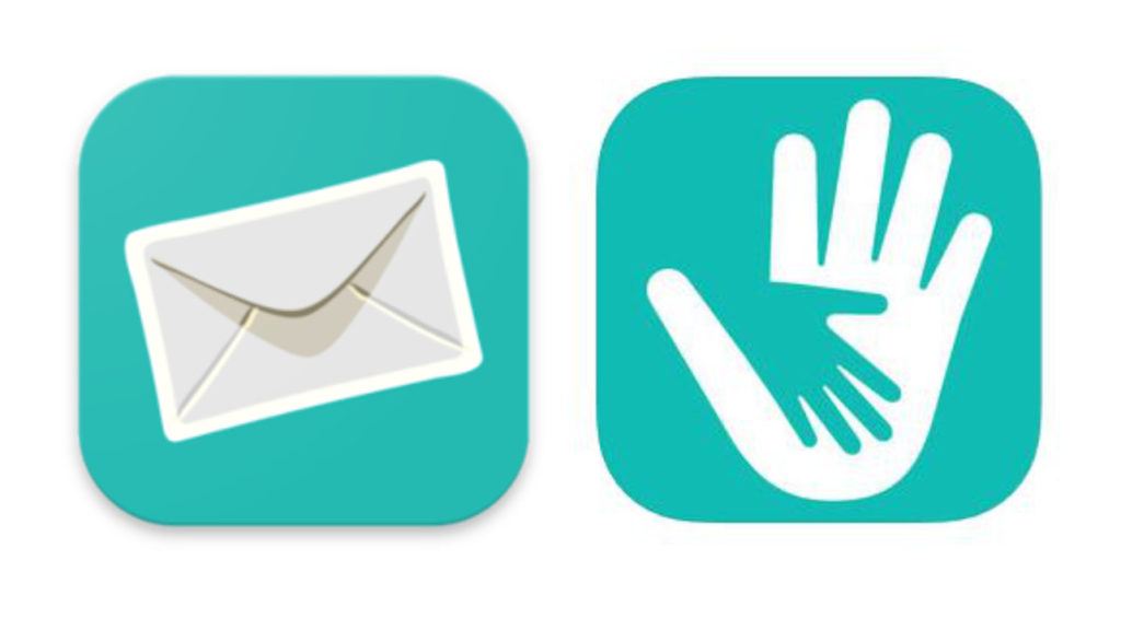 À gauche, le logo Sarahah. À droite, Enoff. // Source : Sarahah LLC À gauche, le logo Sarahah. À droite, Enoff. // Source : Sarahah LLC