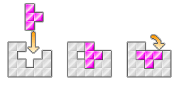 Un T-Spin // Source : The Art of Tetris Un T-Spin // Source : The Art of Tetris