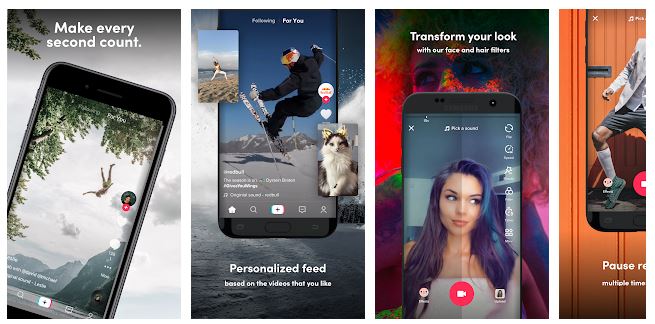 L'application TikTok sur Android. // Source : Google Play / TikTok L'application TikTok sur Android. // Source : Google Play / TikTok