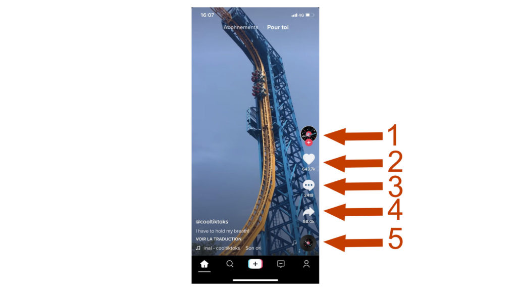 Comment interagir sur une vidéo. // Source : Numerama
