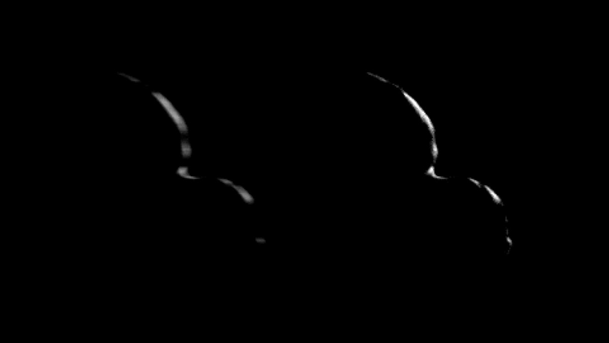 Ultima Thulé ressemble à un pancake. // Source : NASA/Johns Hopkins Applied Physics Laboratory/Southwest Research Institute/National Optical Astronomy Observatory Ultima Thulé ressemble à un pancake. // Source : NASA/Johns Hopkins Applied Physics Laboratory/Southwest Research Institute/National Optical Astronomy Observatory